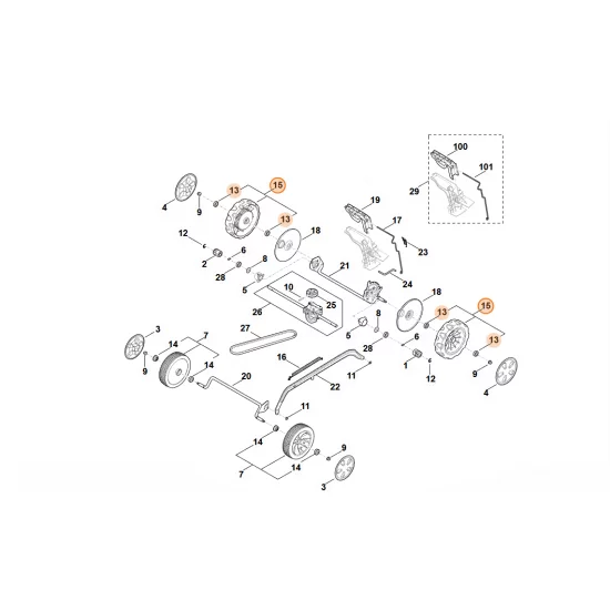 STIHL  Koło WA21 700 0405